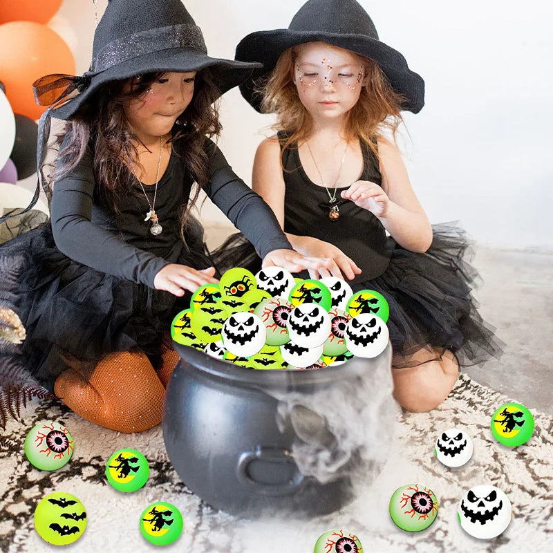 leuchtende Halloween-Hüpfbälle