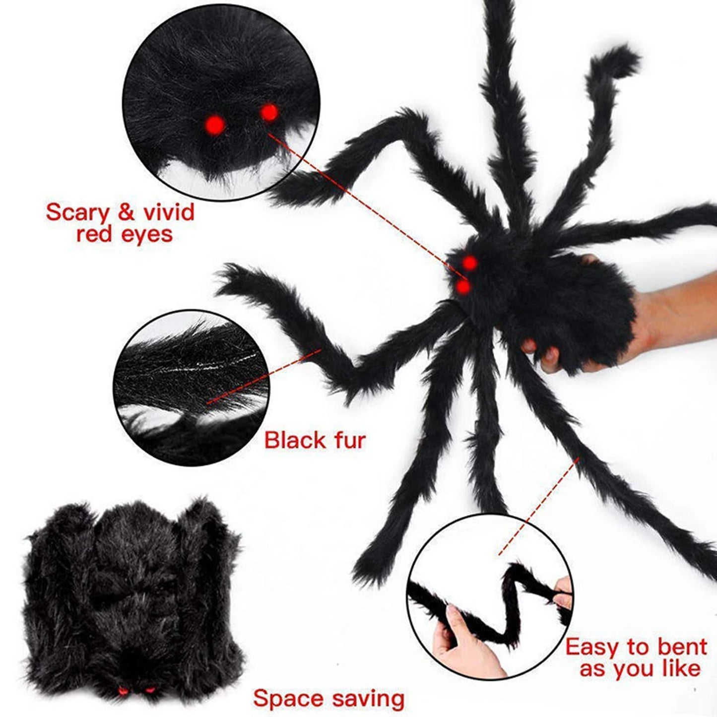 Halloween-Spinne Plüsch 🎃