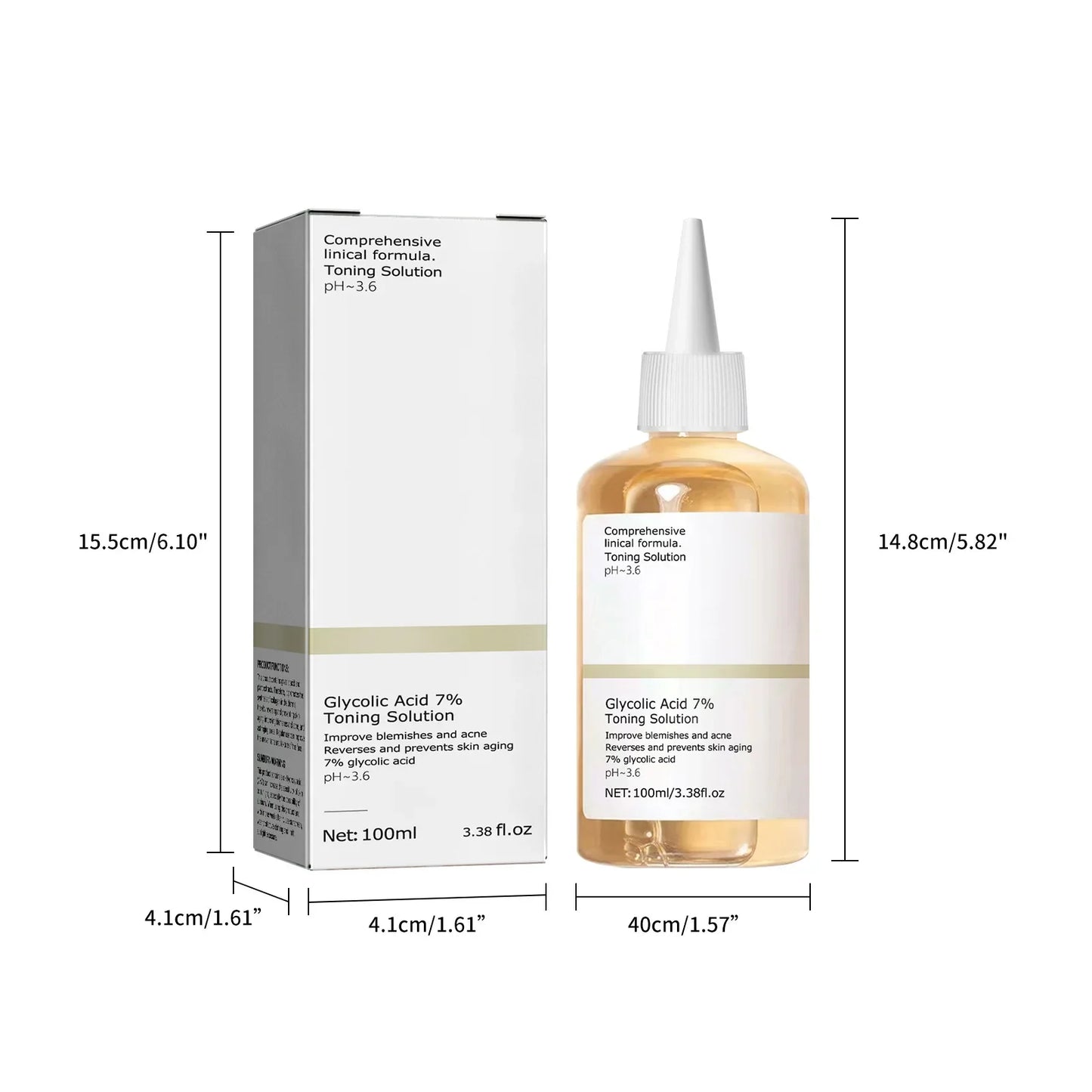 100 ml Glykolsäure, 7 % Tonisierungslösung zur Entfernung von Akne