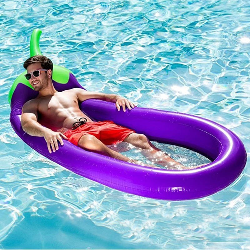 270cm aufblasbare Aubergine-Matratze