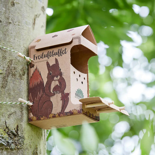 Freiluftbuffet Eichhörnchen