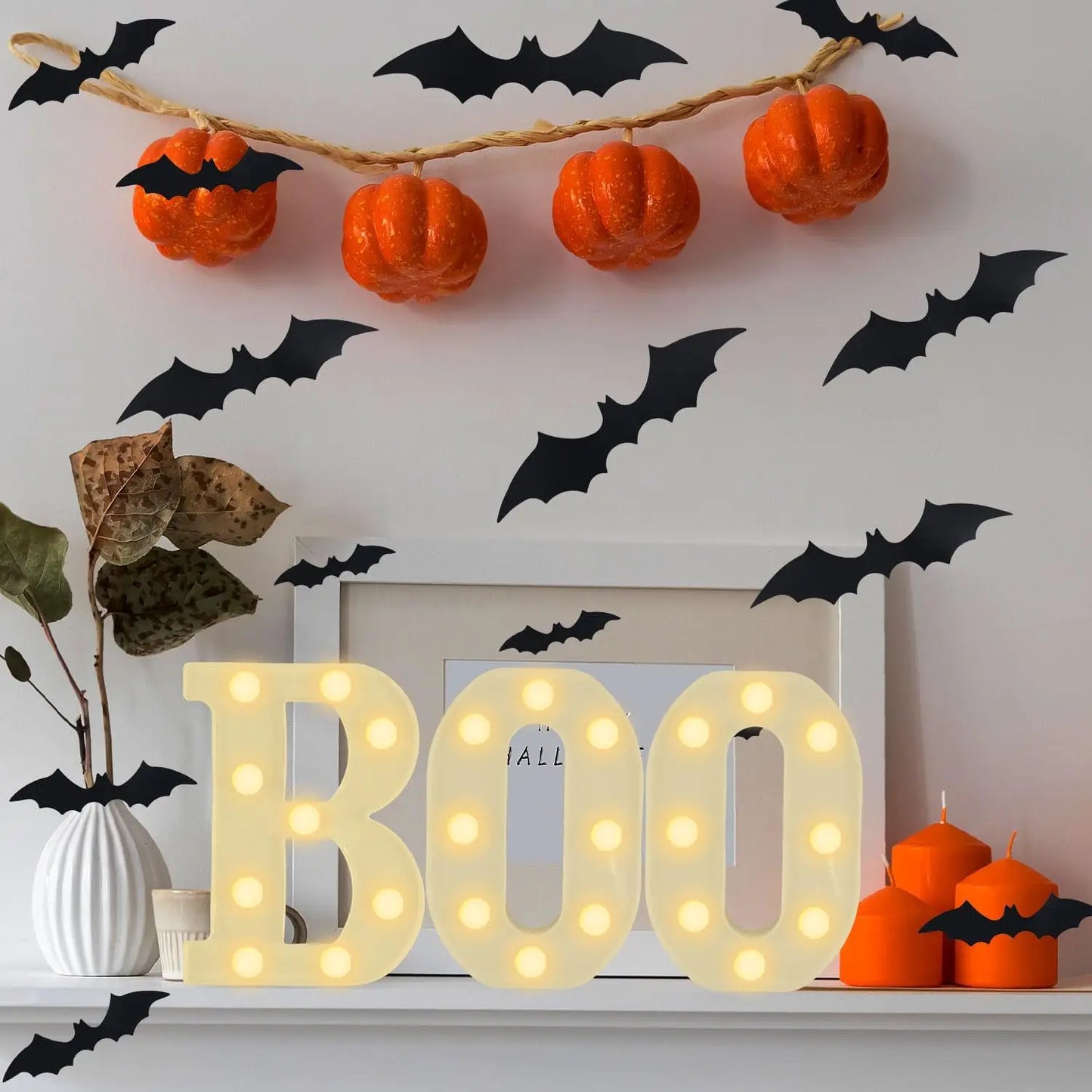 Halloween-Dekorationen leuchtende Buchstaben