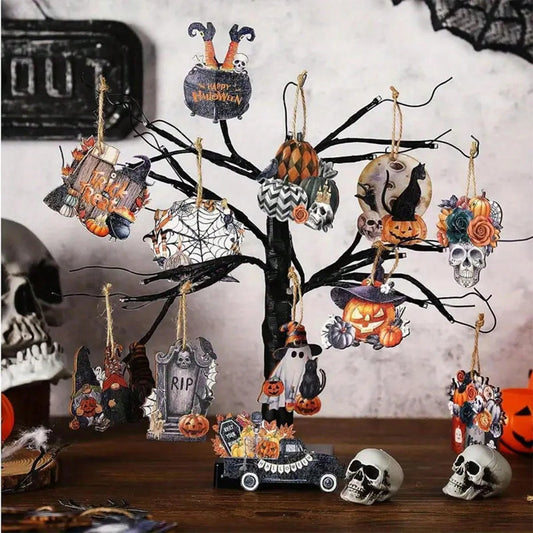 Halloween Holz Anhänger 👻