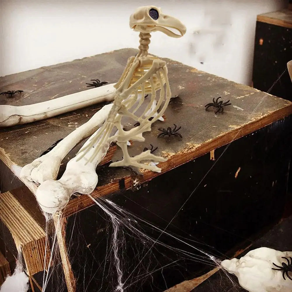 Halloween Skelett Rabe