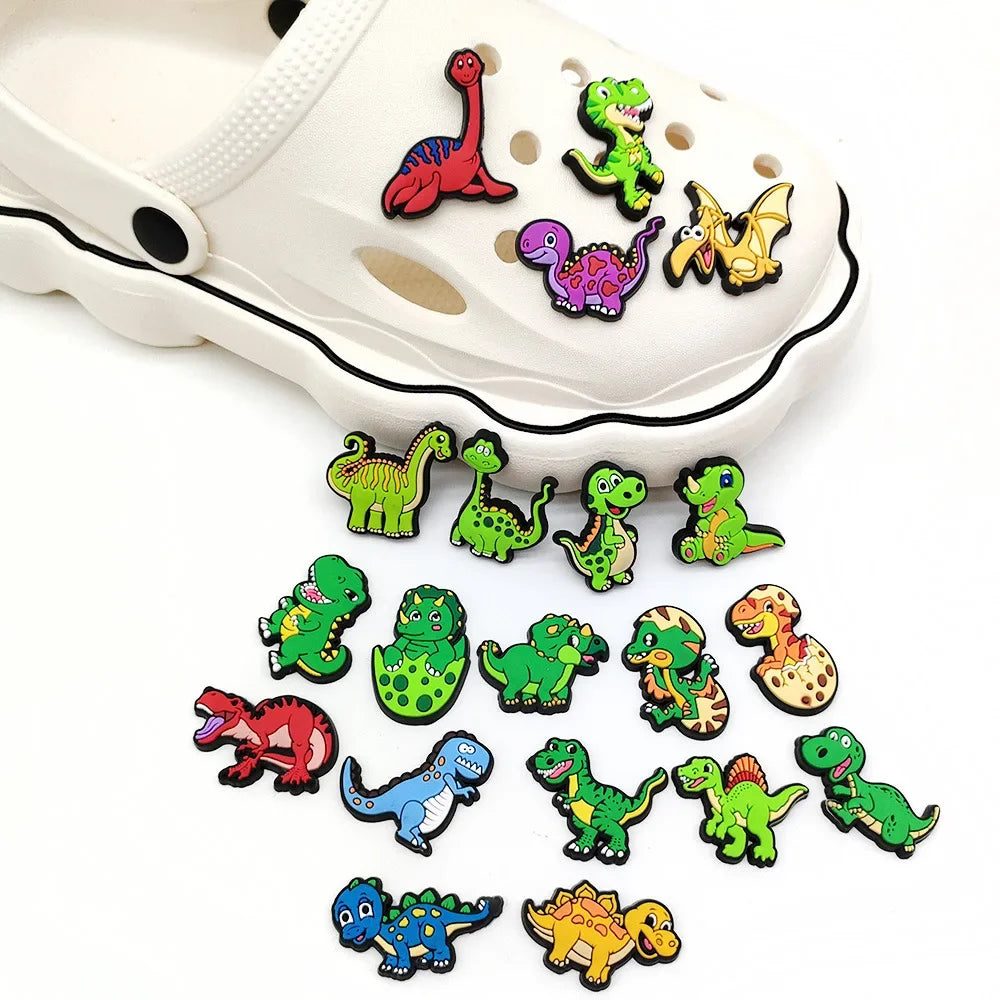 20 Stück Dinosaurier-Charms für Crocs