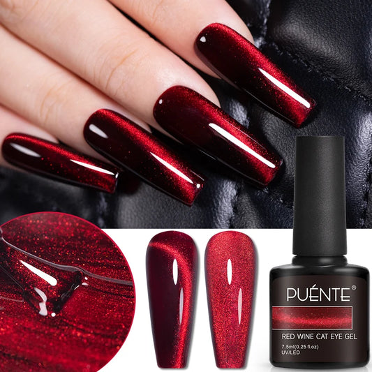 Cat-Eye Gel, weinrot