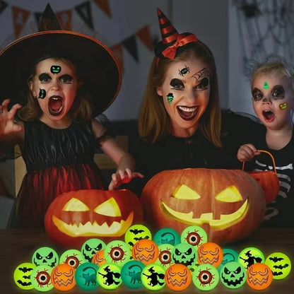 leuchtende Halloween-Hüpfbälle