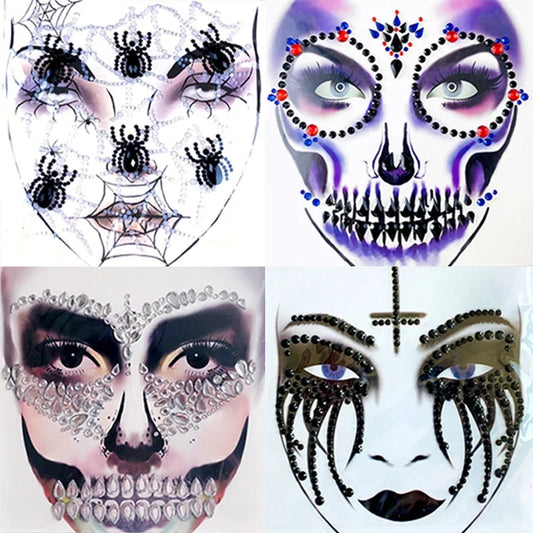 Halloween Gesicht Aufkleber