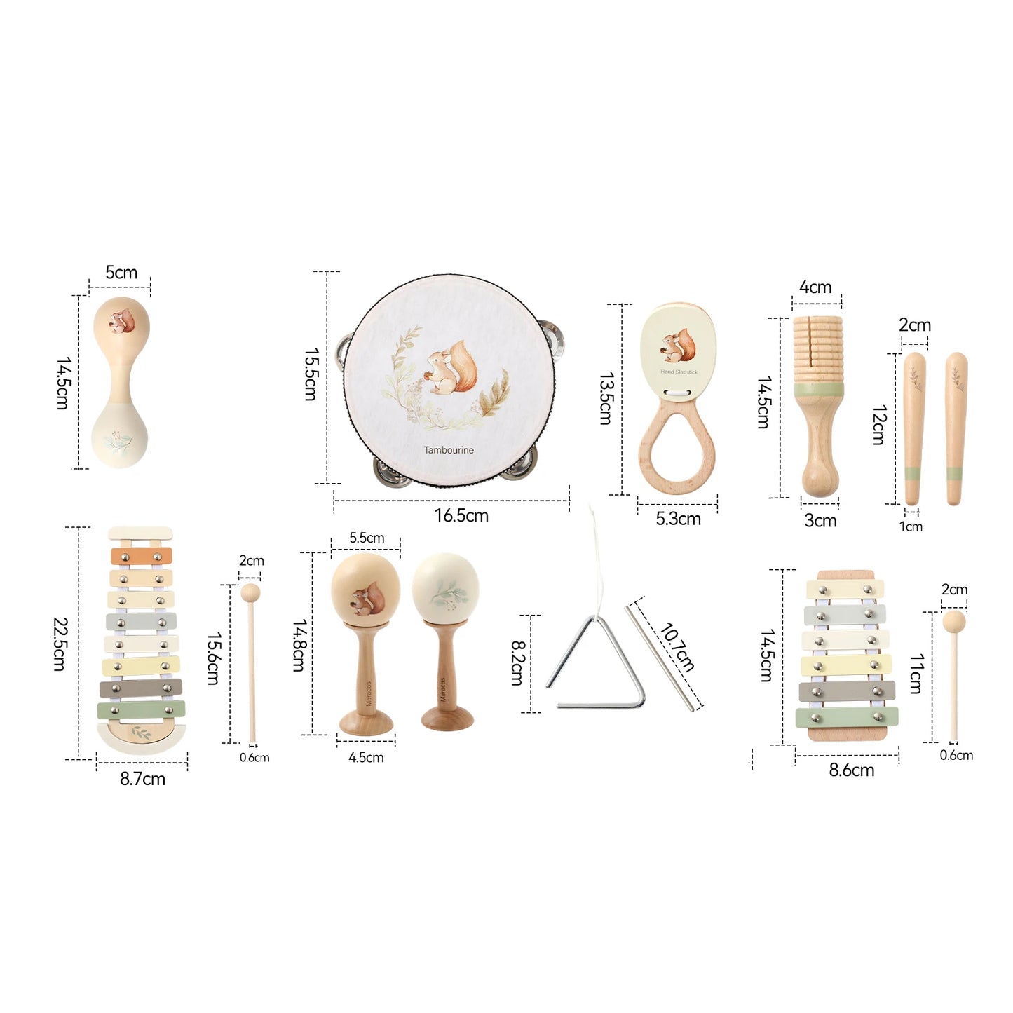 Musikinstrumente Montessori Baby 0-12 Monate