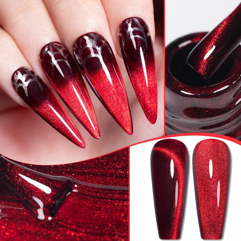 Cat-Eye Gel, weinrot