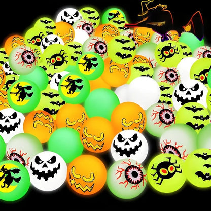leuchtende Halloween-Hüpfbälle