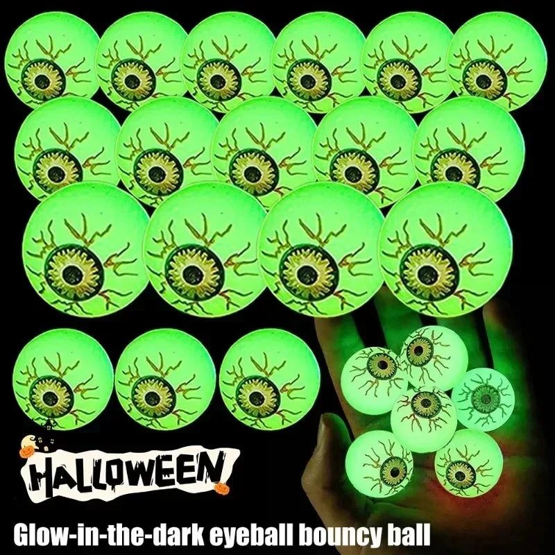 leuchtende Halloween-Hüpfbälle