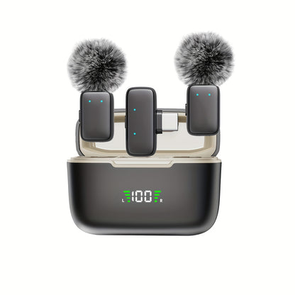Wireless Clip-On Mini Mikrofon mit Lade-Case